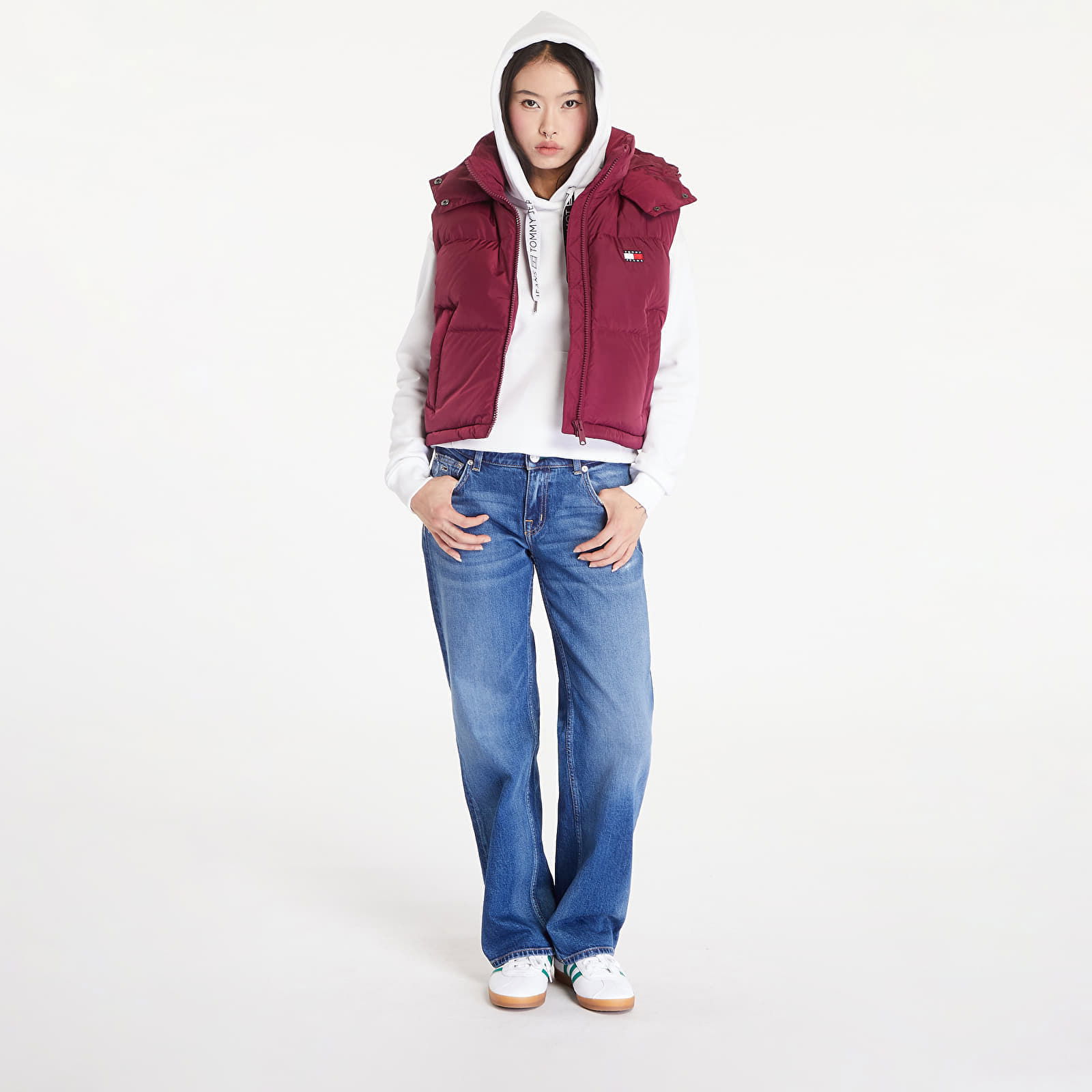 Crop Alaska Puffer Vest Valley Grape