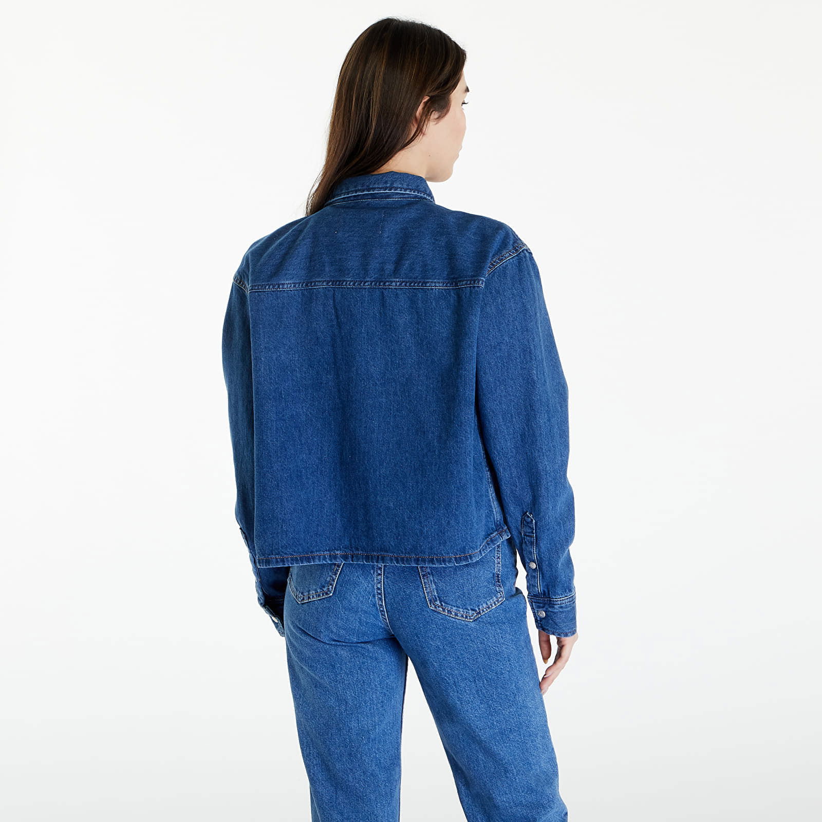 Cropped Dad Denim Shirt