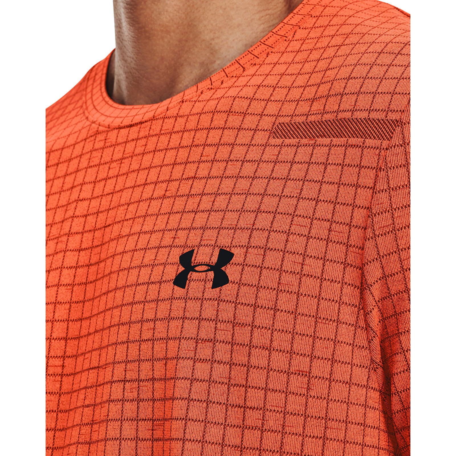 Seamless Grid Ss Orange