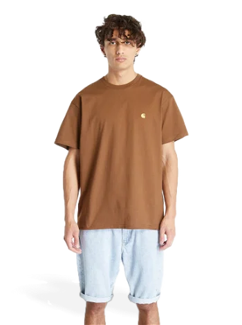 Carhartt WIP Short Sleeve Chase T-Shirt Brown I026391.1R0XX