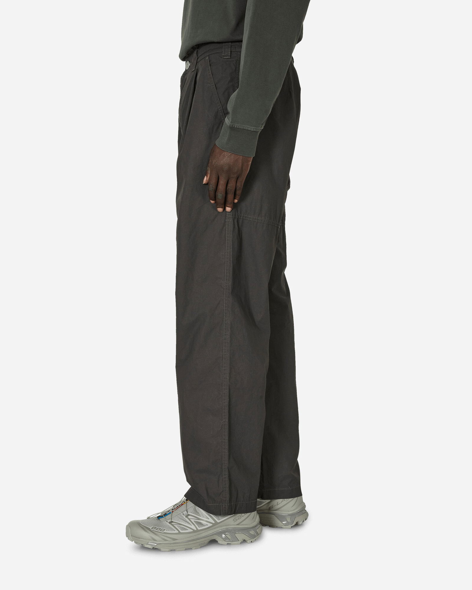 Marina Pleated Cotton Canvas Chino Pants