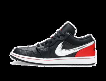 Jordan Air Jordan 1 Low "Brushstroke Swoosh - Black Red" DA4659-001