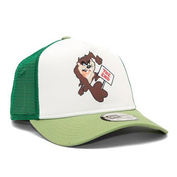 New Era 9FORTY A-Frame Trucker Character Looney Tunes Taz Nephrite Green One Size 60435085