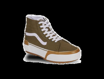 Vans Sk8-Hi Tapered Stacked "Canvas Dark Olive" W VN0005U2DOL1