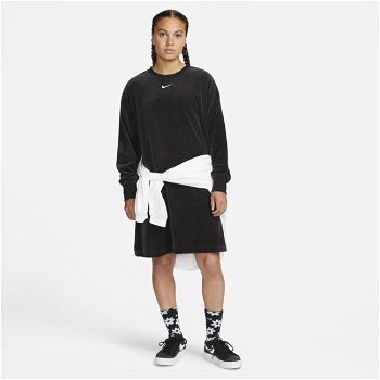 Nike Velour Long-Sleeve Crew-Neck Dress DQ6106-010