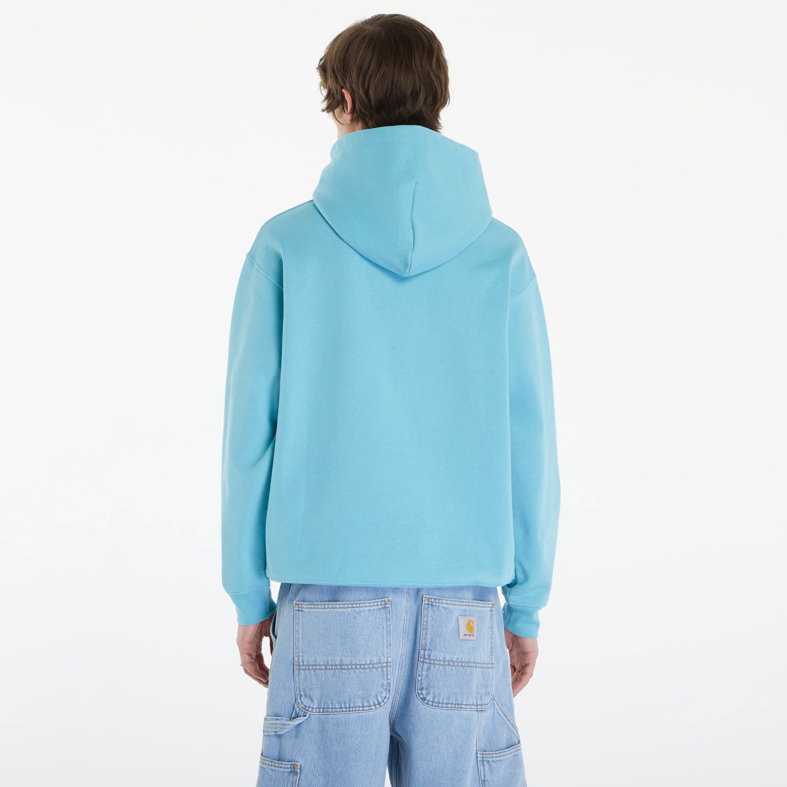 Classic Small Logo Hoodie Ocean Blue