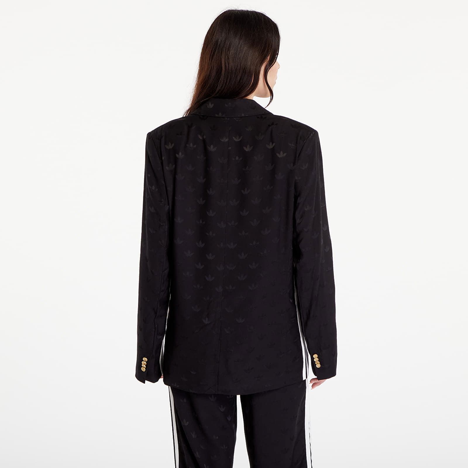 Premium Woven Jaquard Blazer Black