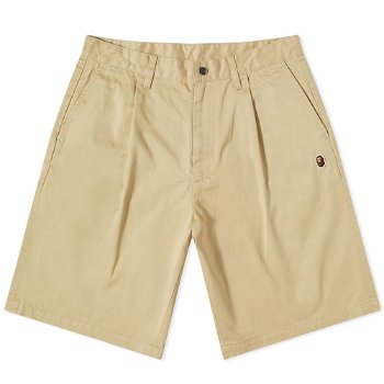 BAPE One Point Wide Fit Chino Shorts 001SPI301021M-BEI