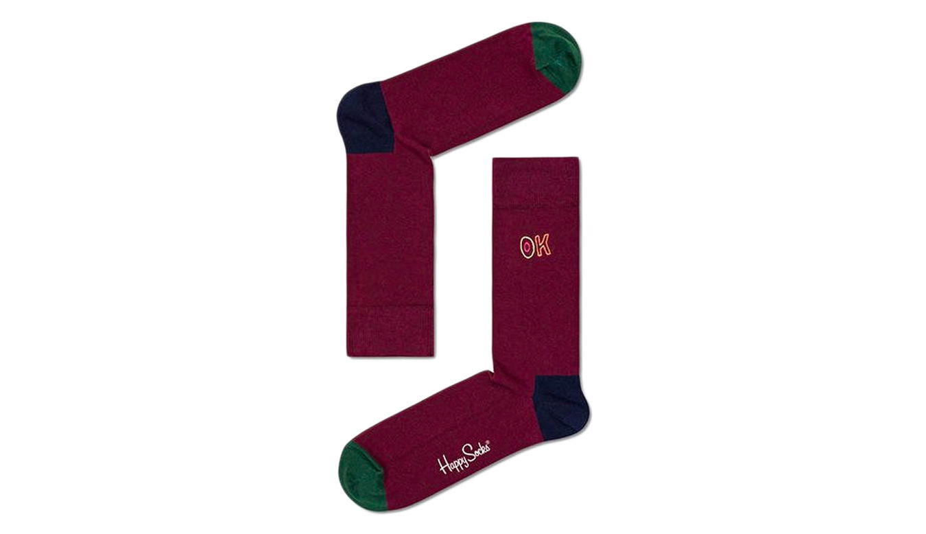 Embroidery Ok Sock