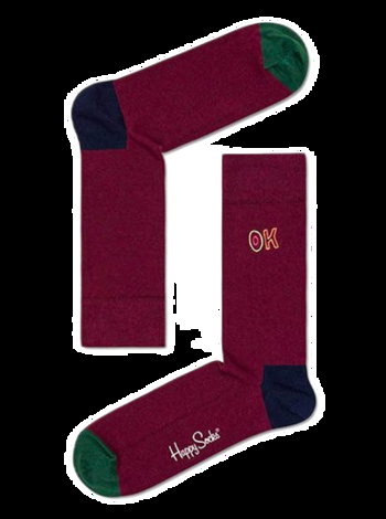 Happy Socks Embroidery Ok Sock BEOK01-4500