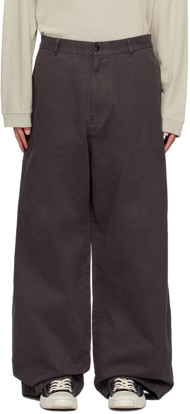 Gray Loose-Fit Trousers