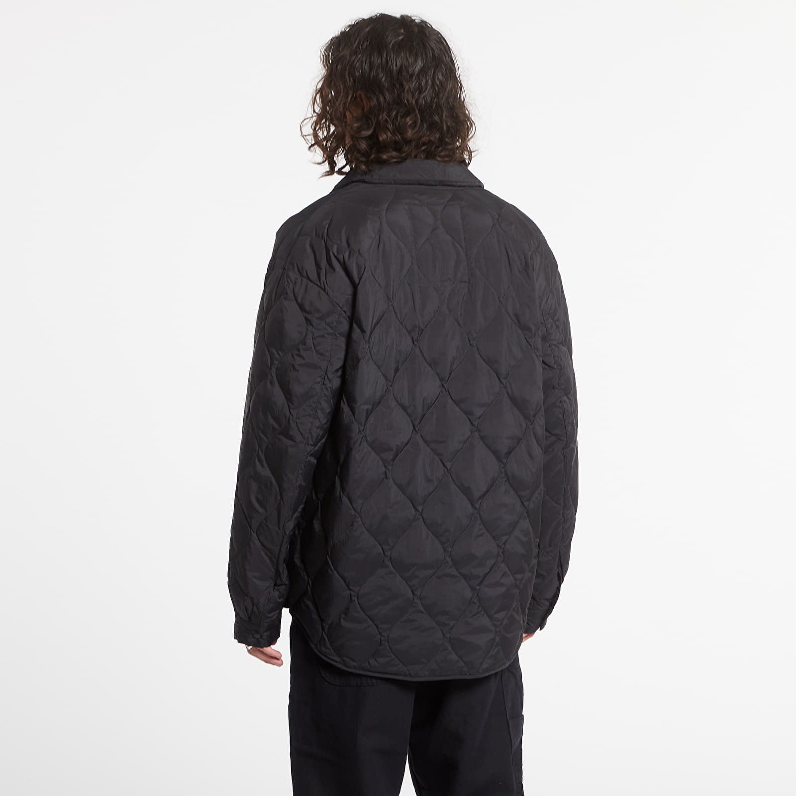 Quilted Shacket Black