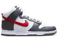 Dunk High "Embossed Basketball Grey Red"