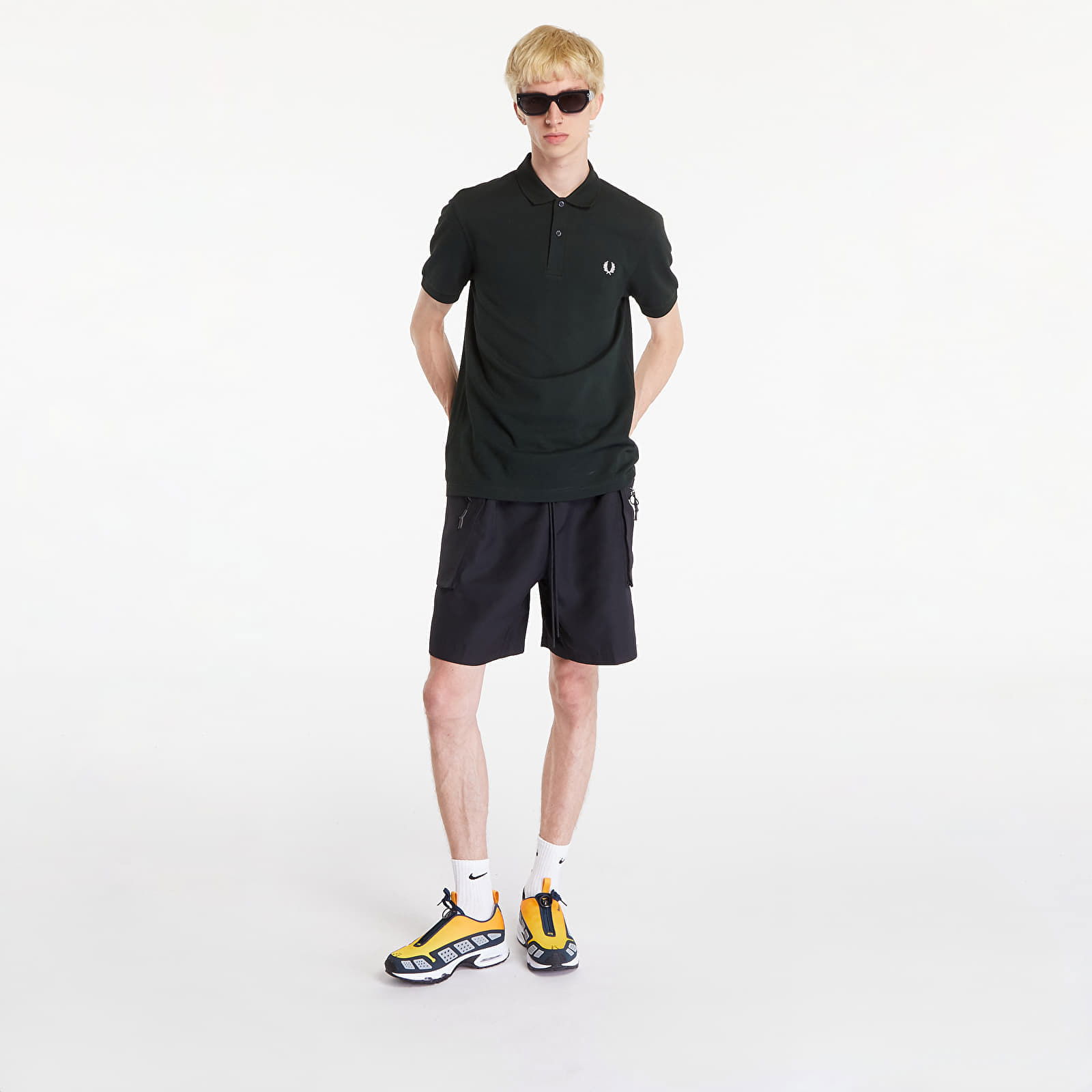 The Polo Short Sleeve Tee Night Green/ Snow White