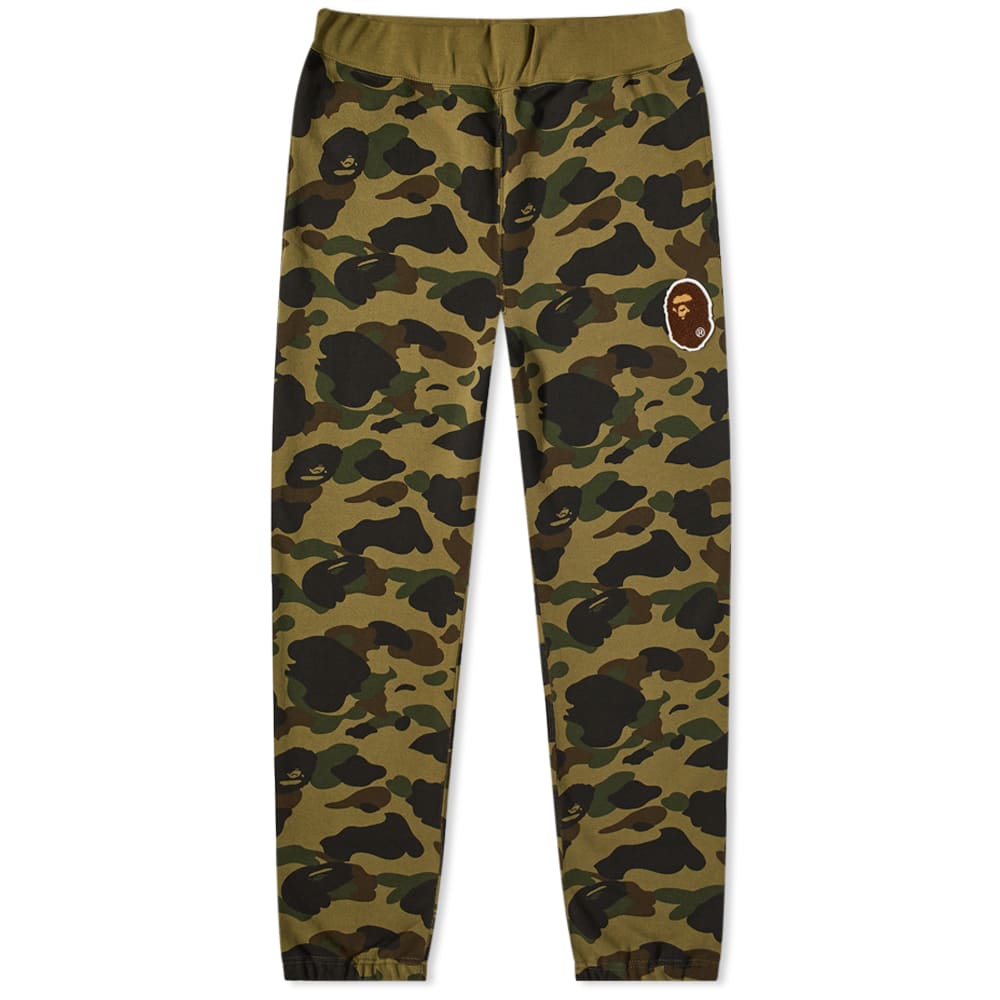 A Bathing Ape 1st Camo Ape Head Patched Sweat Pant