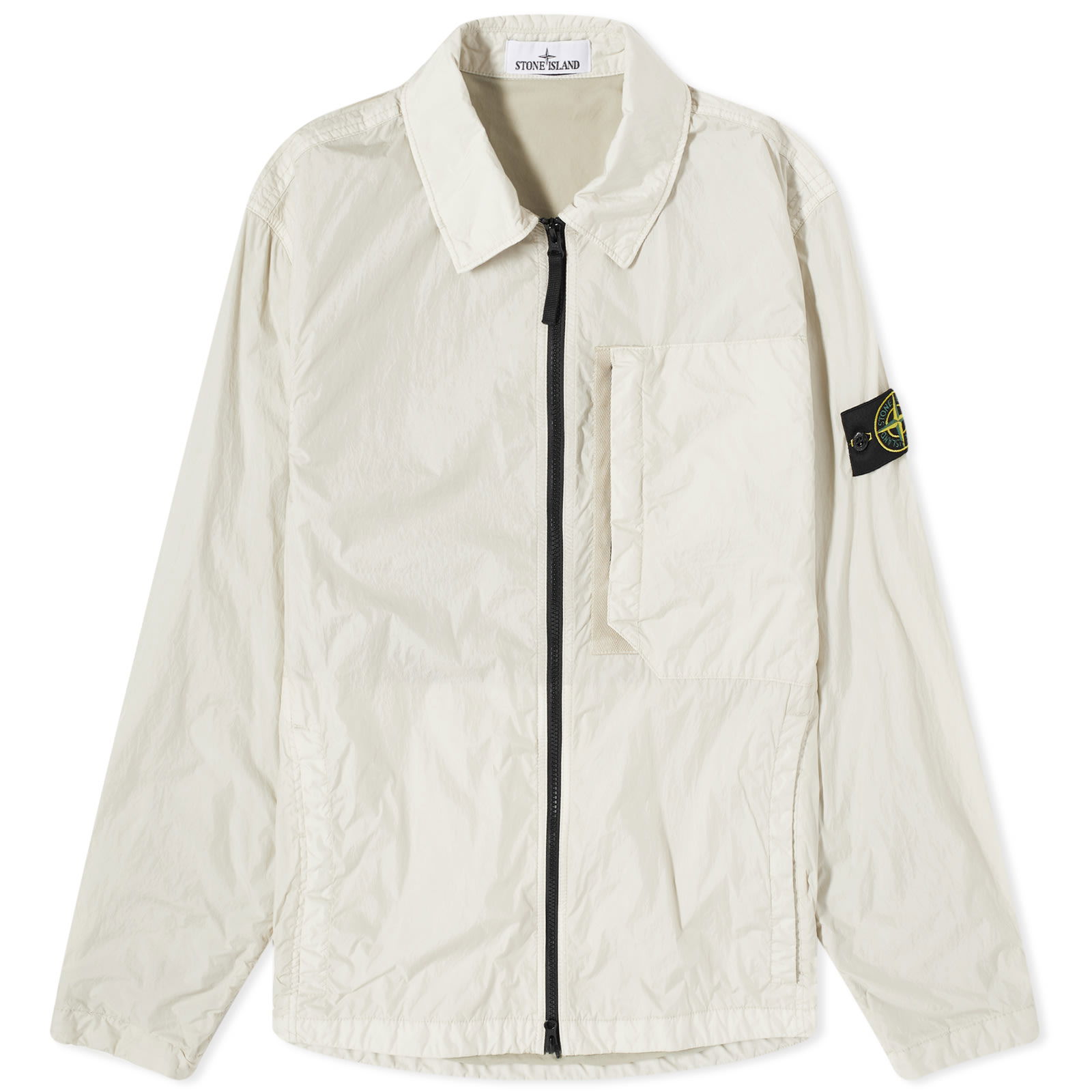 Crinkle Reps Zip Overshirt Plaster