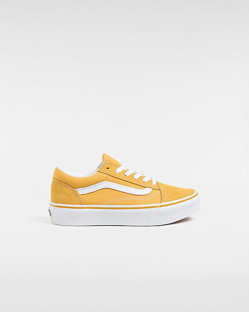 Youth Old Skool Platform Shoes (8-14 Years) (golden Glow) Youth Yellow, Size 2.5