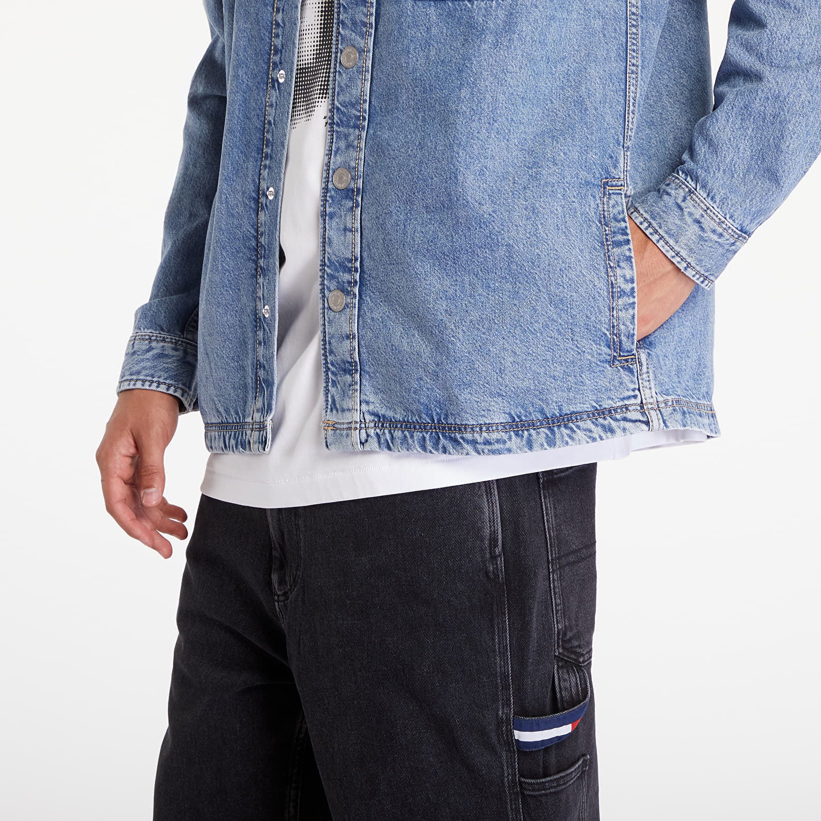 Essential Denim Overshirt Mid Indigo