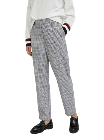 Tommy Hilfiger Check Tapered Fit Twill Trousers WW0WW40054