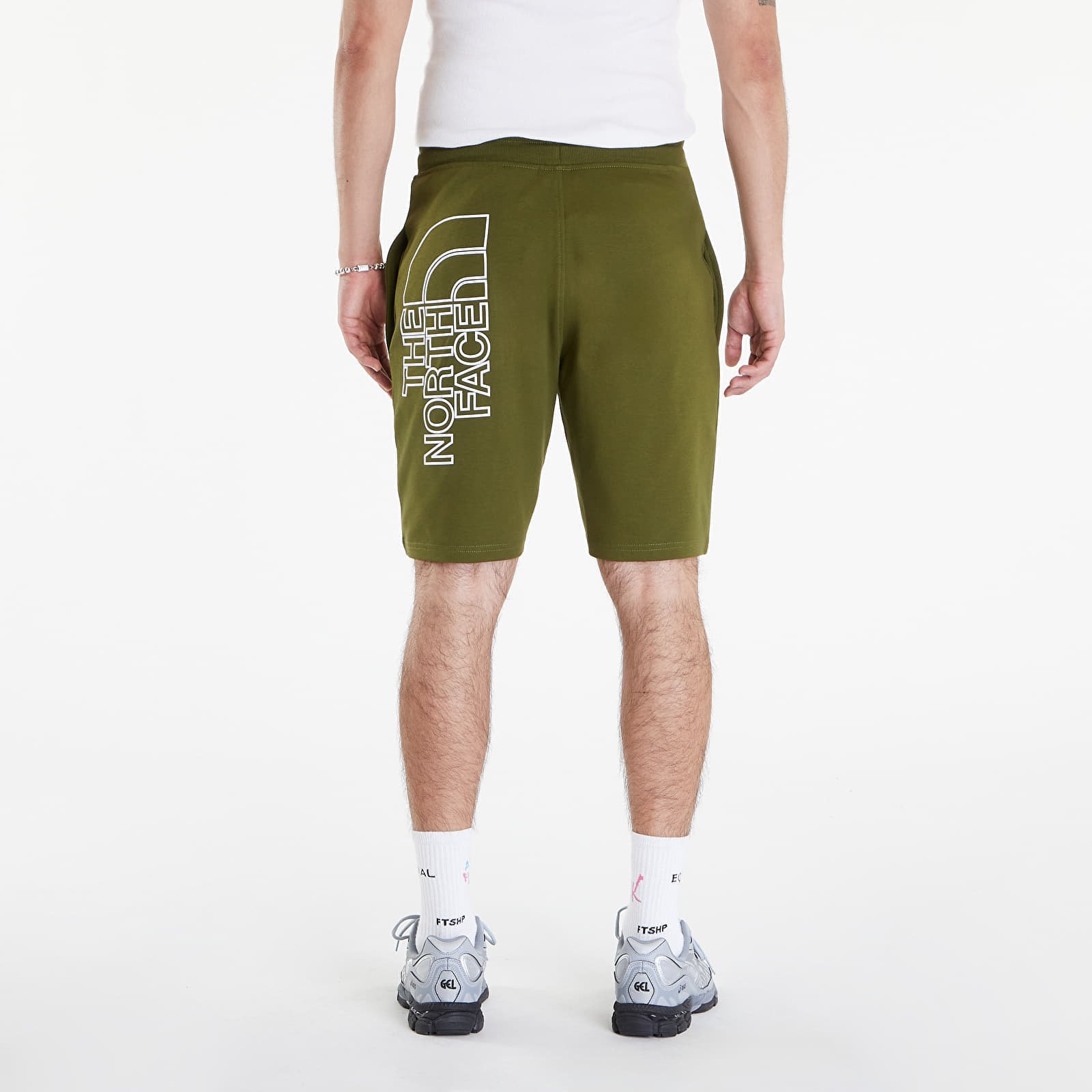 Graphic Light Shorts Forest Olive