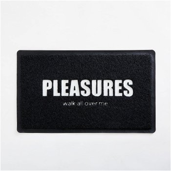 Pleasures Over Me Rubber Door Mat P24SP060 BLACK