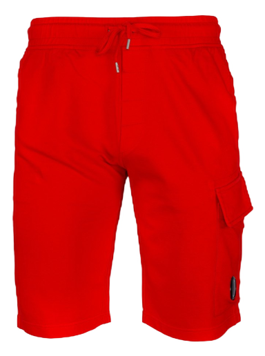 Light Fleece Cargo Shorts Red