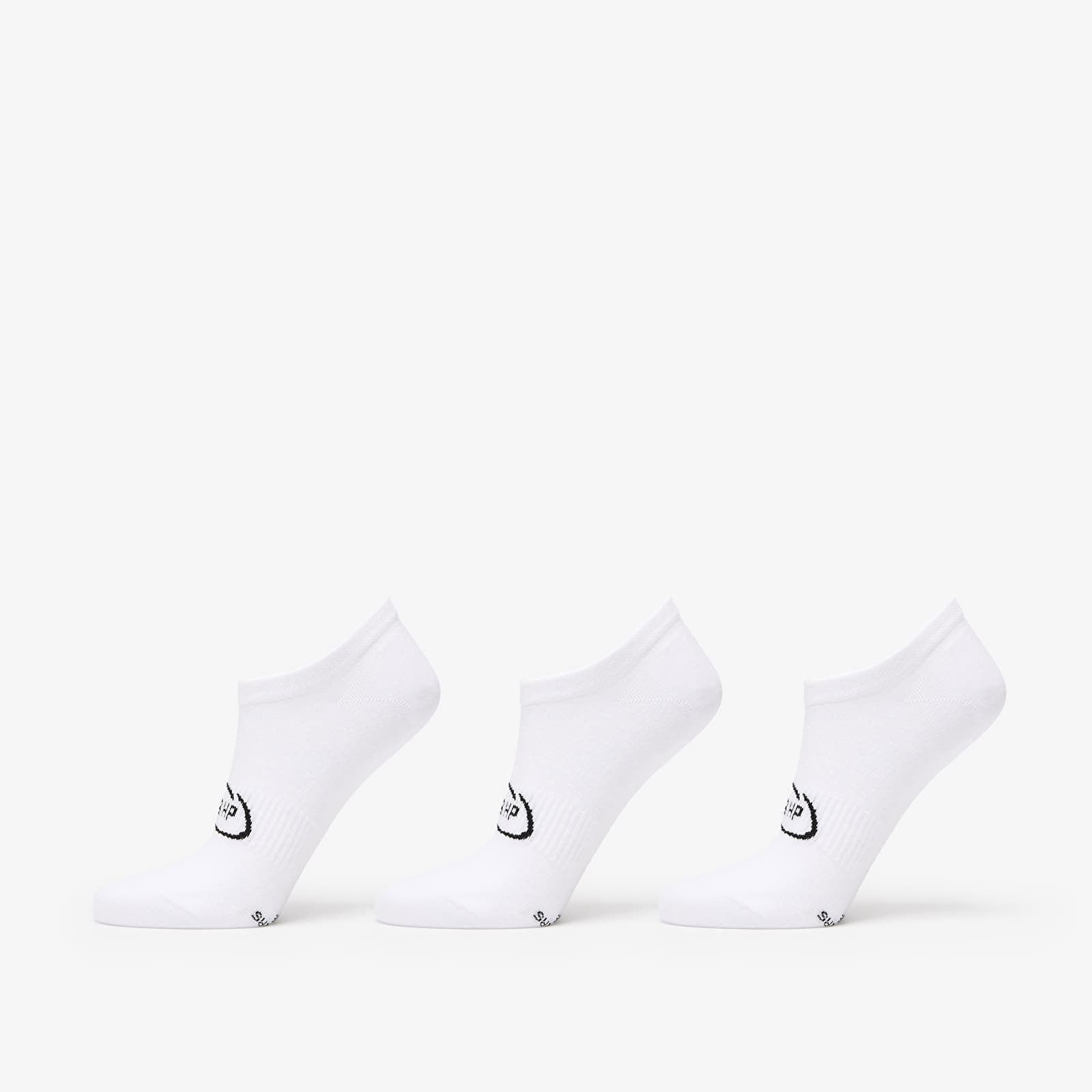 Invisible Socks 3-Pack White