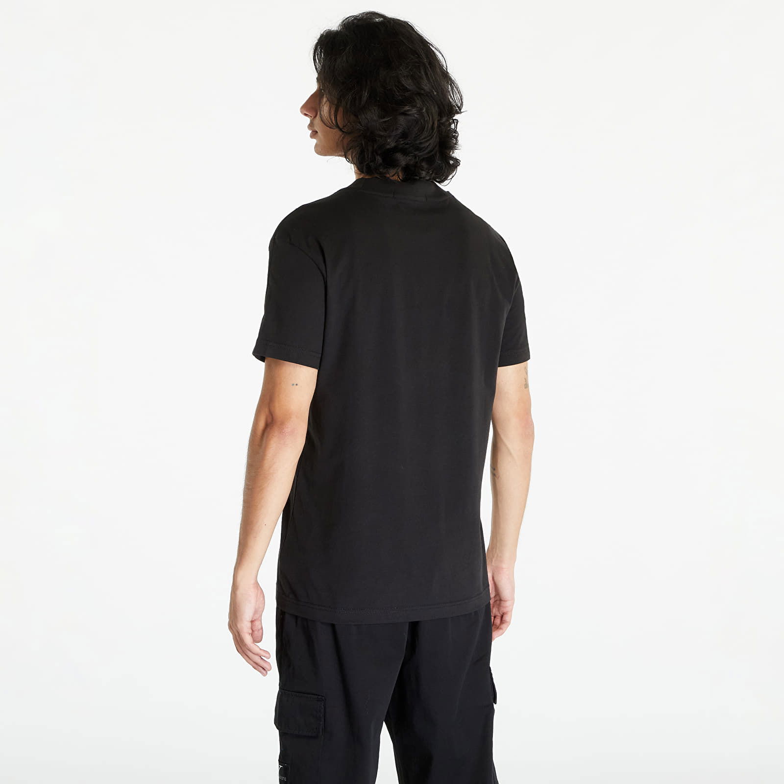 Jeans Woven Tab Short Sleeve Tee Black