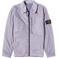 Crinkle Reps Zip Overshirt Lavender