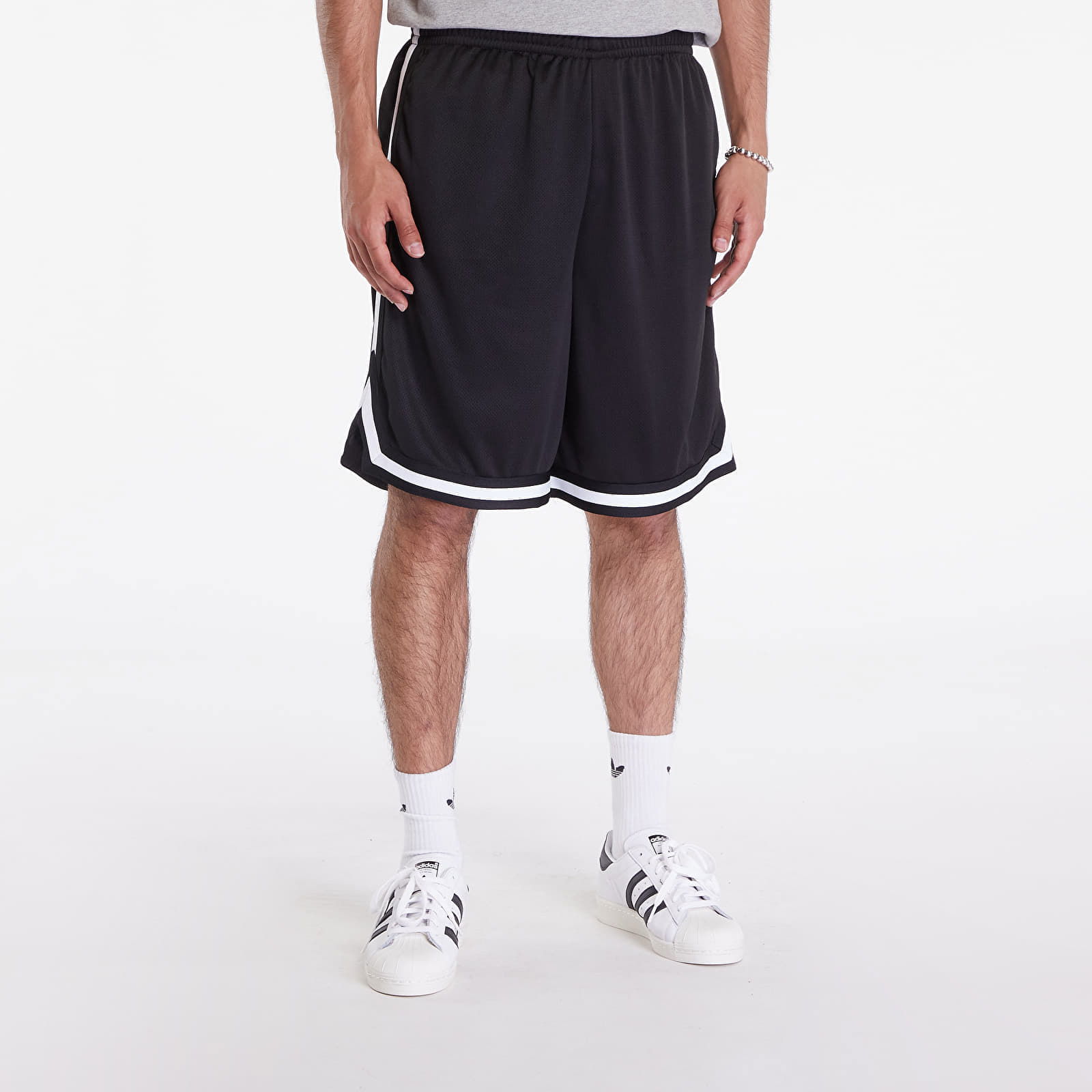 Stripes Mesh Shorts Black/ Black/ White