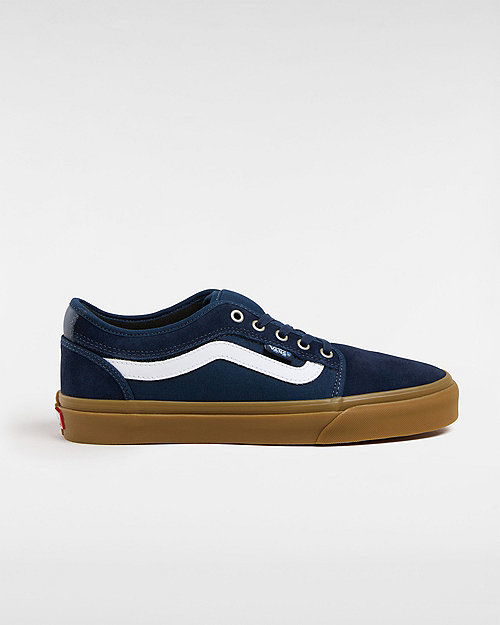 Skate Chukka Low Sidestripe Shoes (navy/gum) Unisex Blue, Size 2.5