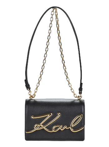 KARL LAGERFELD Shoulder Bag K/SIGNATURE 235W3062-A997-BLACK-GOLD
