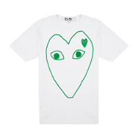 PLAY Green Emblem Outline T-Shirt