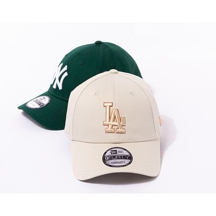 9FORTY MLB Metallic Outline Los Angeles Dodgers Stone / Metallic Gold One Size