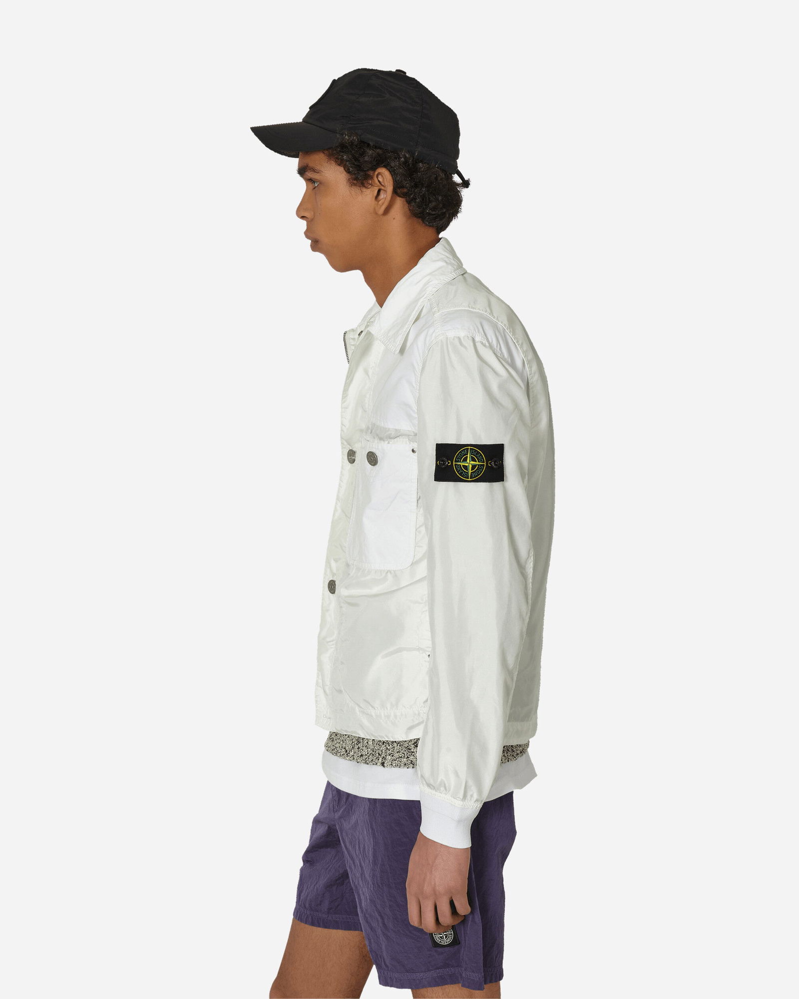 Polyester Tela David Light-TC Jacket White