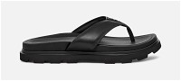 ® Capitola Flip Flop for Men in Black, Size 9, Leather