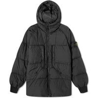 Crinkle Reps Hooded Down Jacket