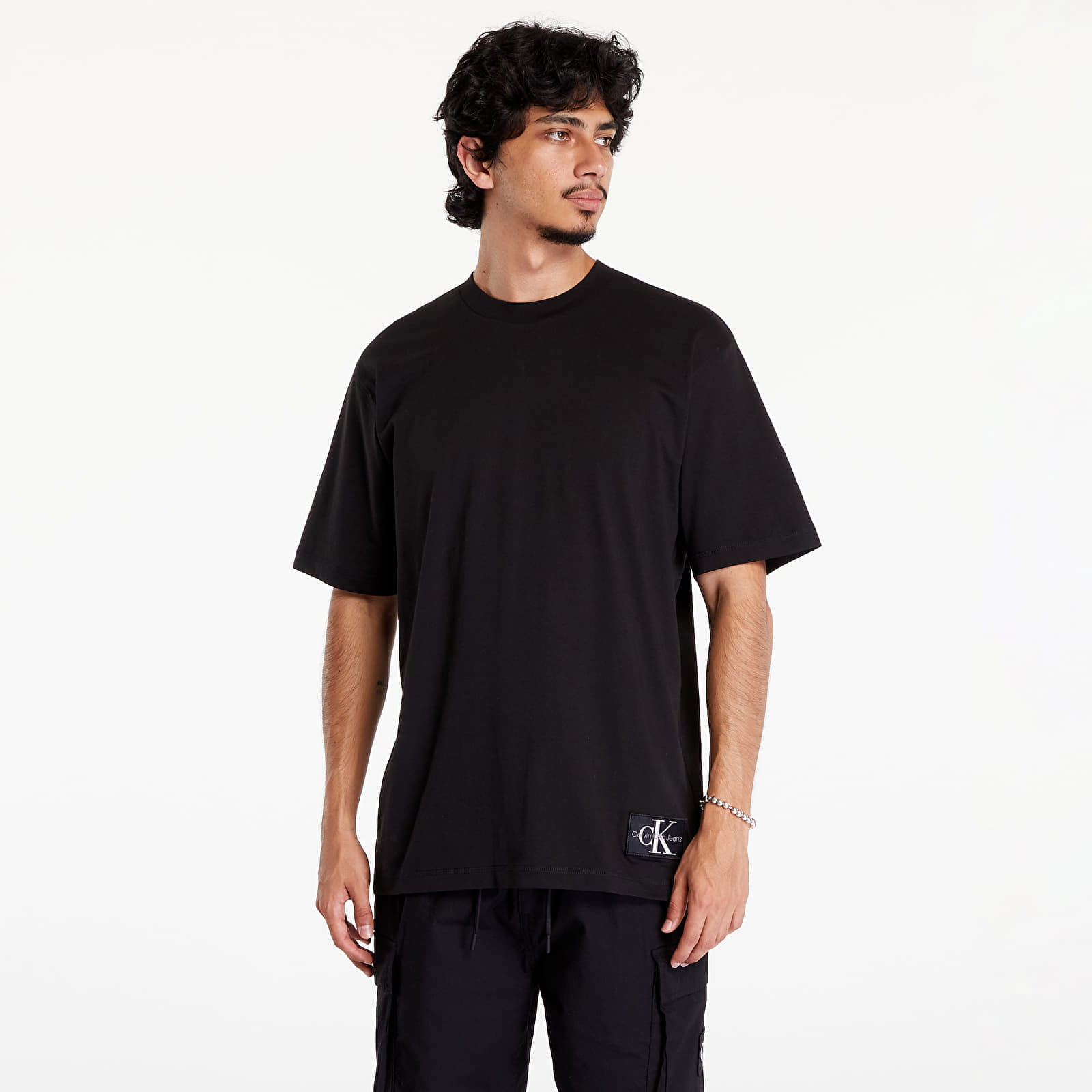 Badge Relaxed Tee Black