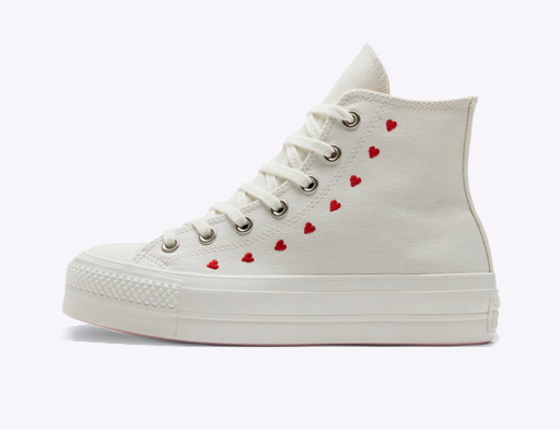 Chuck Taylor All-Star Lift Hi "Embroidered Hearts" W