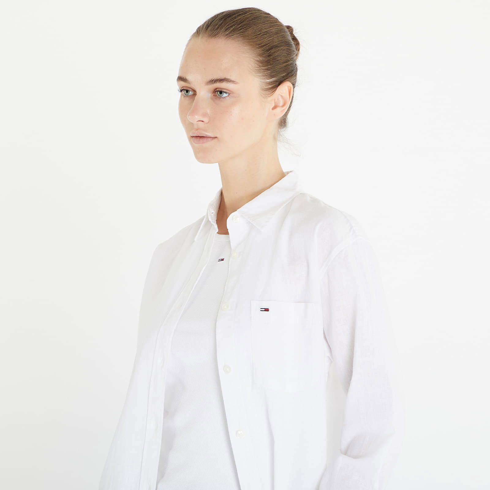 Solid Linen Blend Shirt