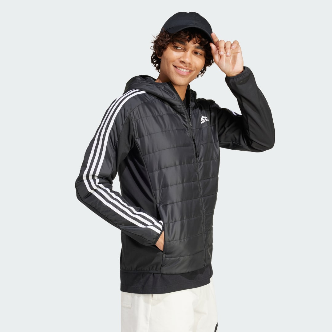 Sportswear Bunda Essentials 3-Stripes Insulated Hooded Hybrid