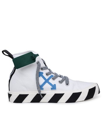 Off-White Mid-Top Vulcanized Canvas "White/Blue" OMIA119S22FAB0010145