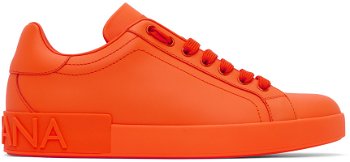 Dolce & Gabbana Orange Portofino Sneakers CS1761A3444
