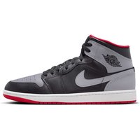 Air Jordan 1 Mid "Black/Cement Grey / Fire Red / Sail"