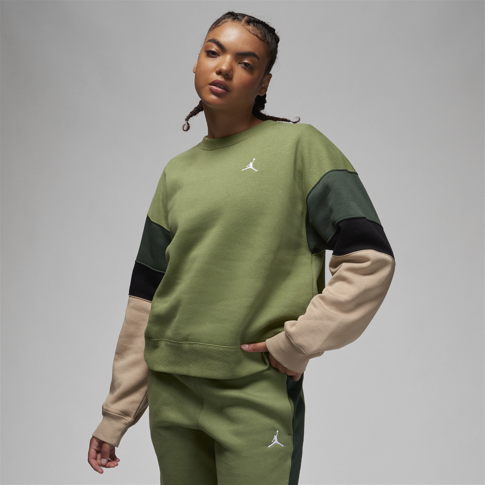 Brooklyn Fleece Crew-Neck Sweatshirt