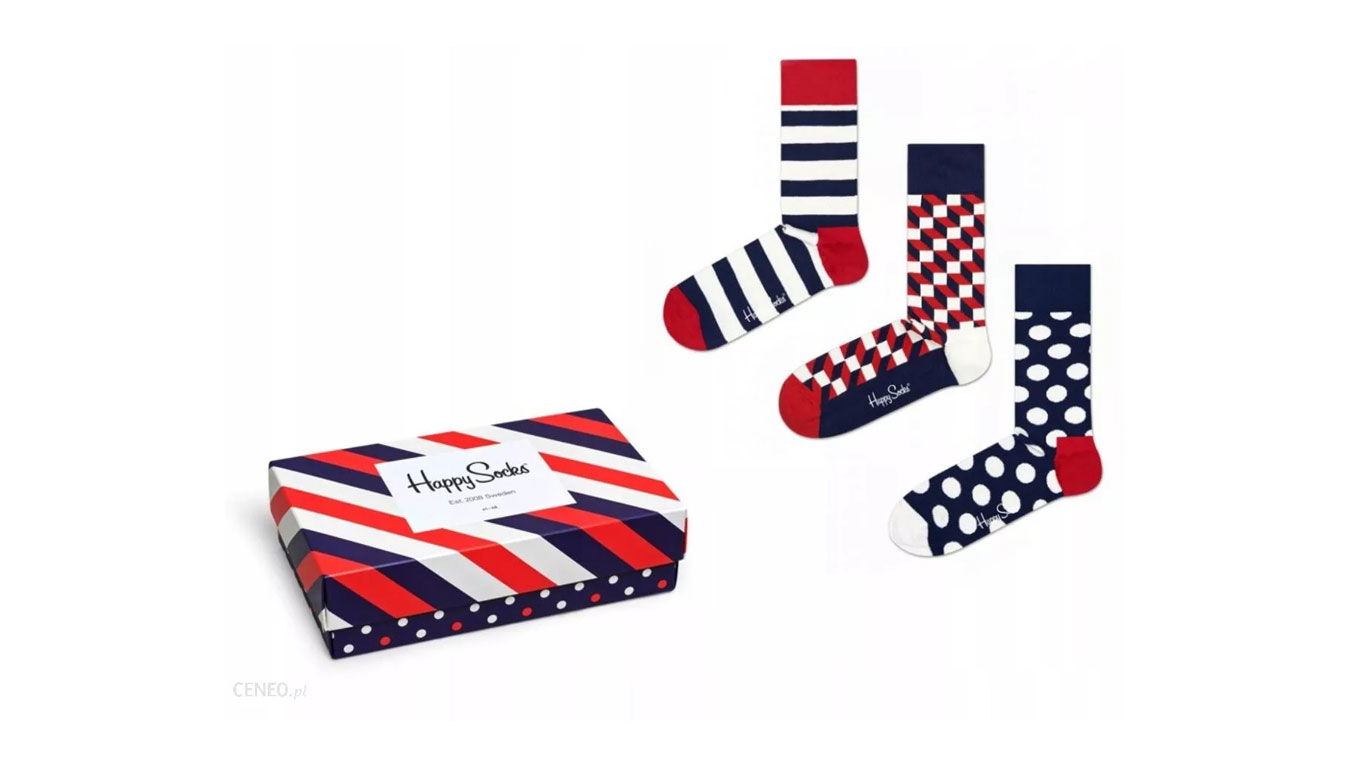 3-Pack Stripe Socks Gift Box