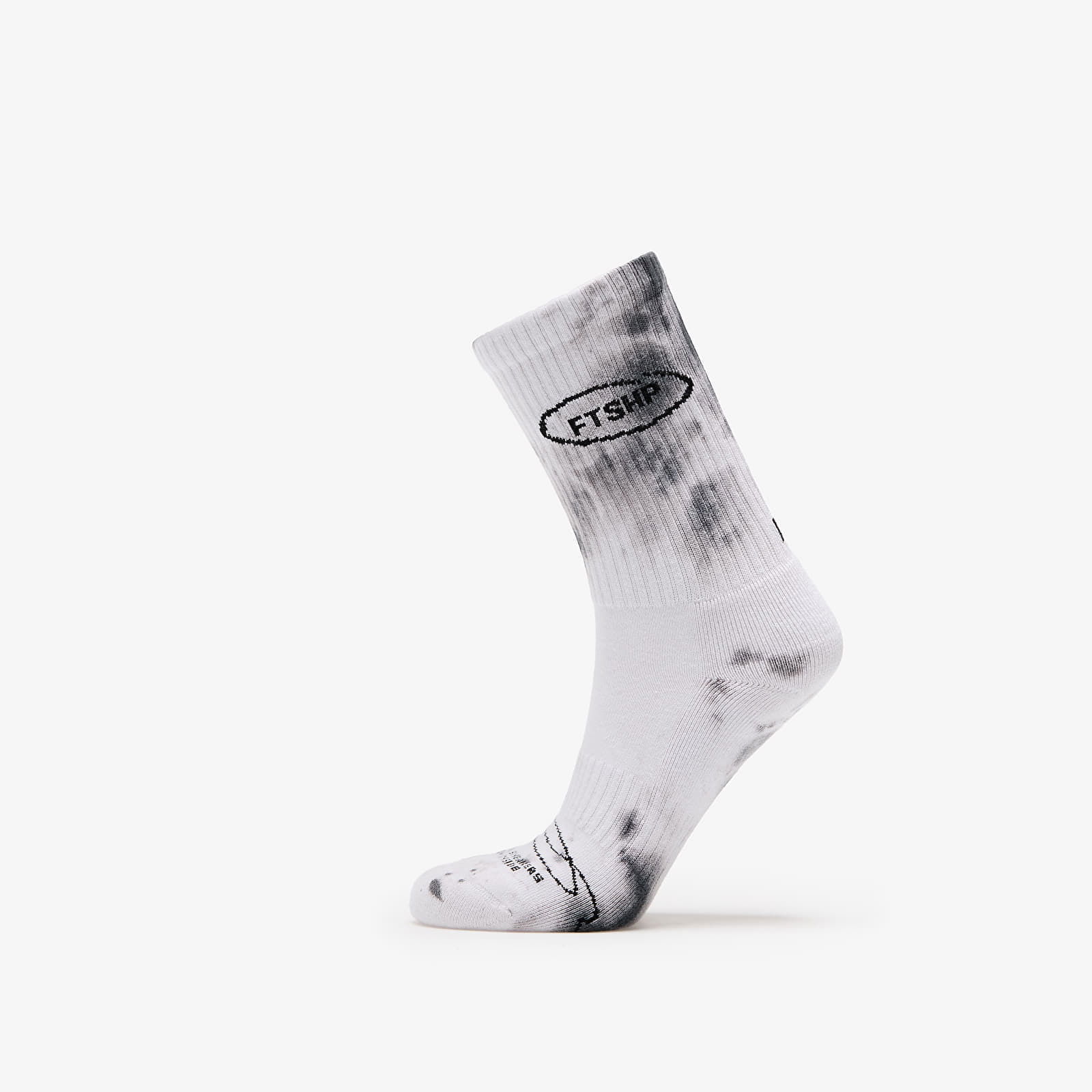 Basic Crew Socks 2-Pack Tie Dey Bw