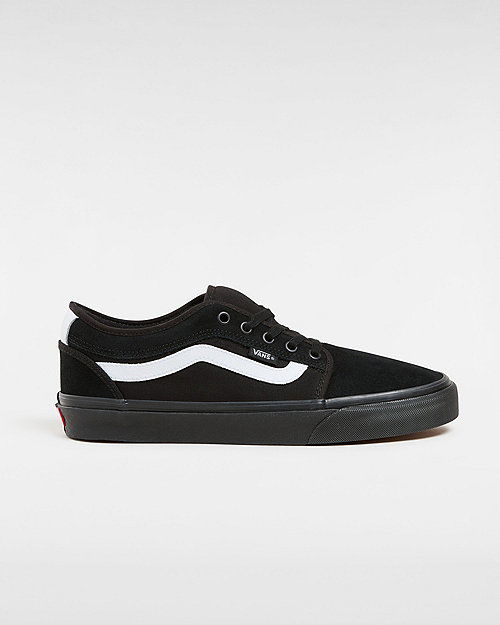 Chukka Low Sidestripe Shoes (black/black/whi) Unisex White, Size 2.5