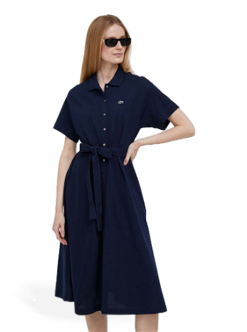 Lacoste Belted Piqué Polo Dress EF7923