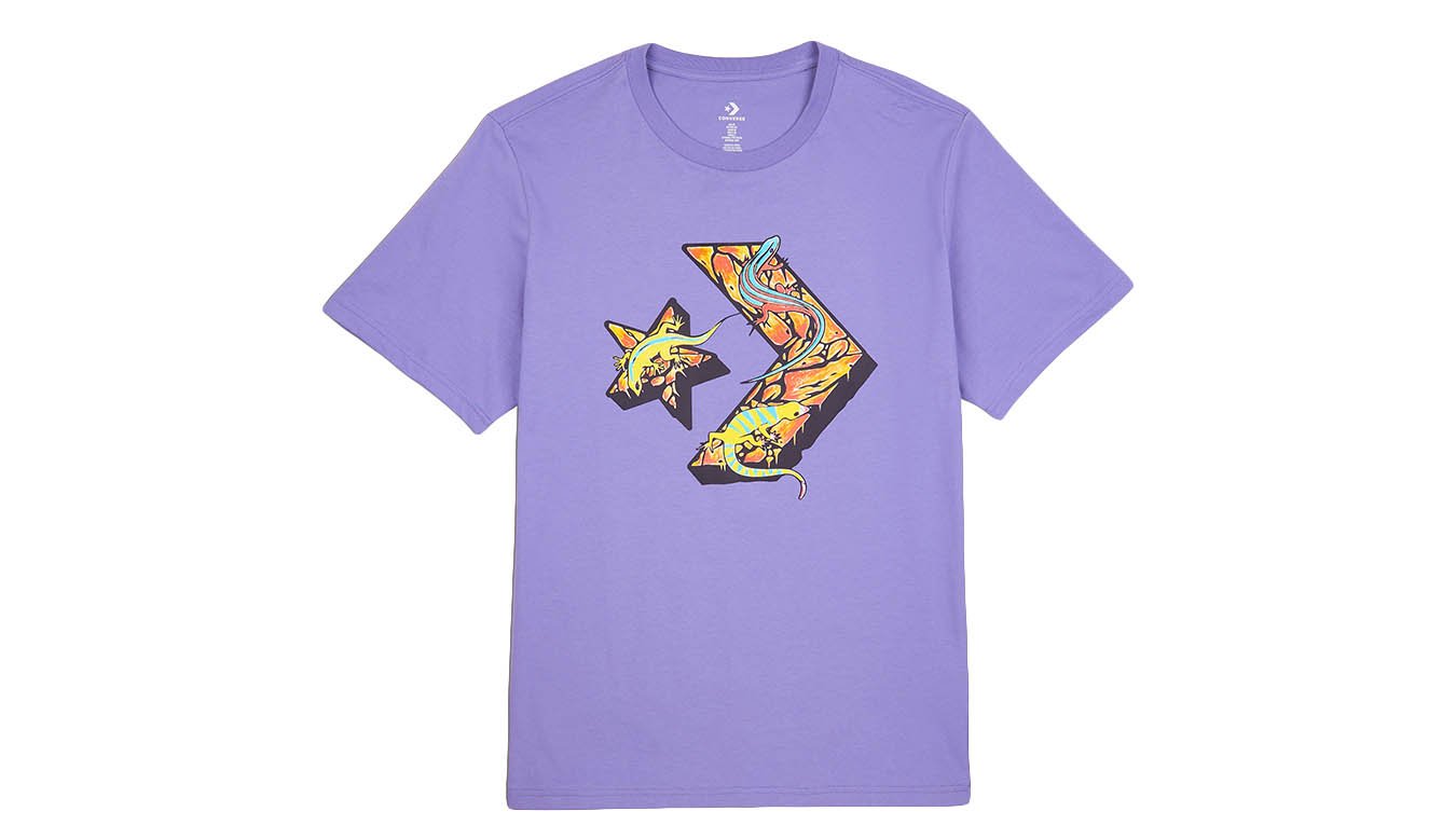 Star Chevron Lizard Graphic T-Shirt
